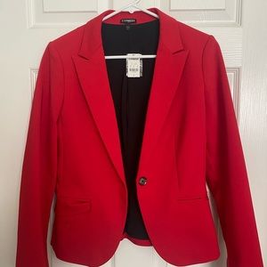 Express red blazer size 4